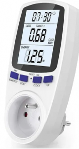 prise electrique wattmetre pour determiner consommation precise pc - kiatoo