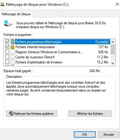 Nettoyage disque pour booster Windows 10 - Kiatoo