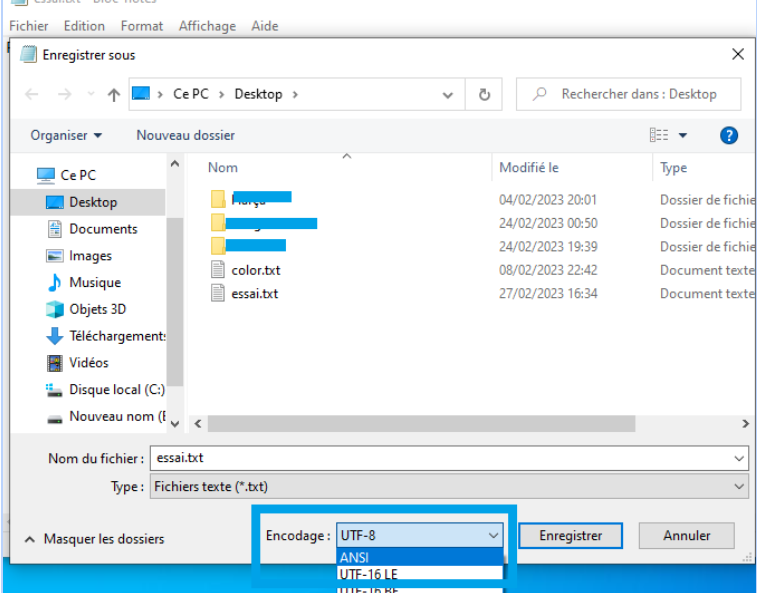 enregistrer le script sous format ANSI pour vider memoire vive pc Windows - kiatoo