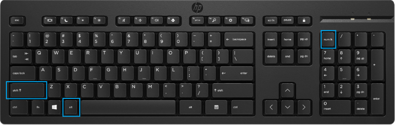 raccourcis clavier windows alt+shift+verr.num pour remplacer souris par pavé numérique - kiatoo