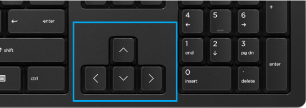 reconnaitre les flèches multidirectionnelle du clavier pour utiliser clavier comme souris - kiatoo