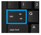 reconnaitre la touche TAB ou tabulation pour naviguer sans la souris - kiatoo