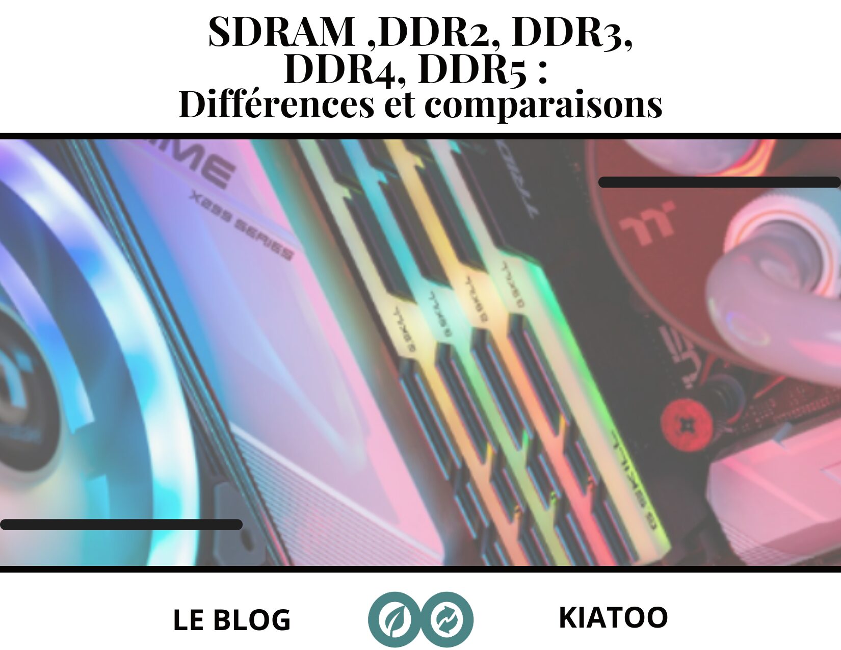 RAM SDRAM ,DDR2, DDR3, DDR4, DDR5 Différences et comparaisons - kiatoo