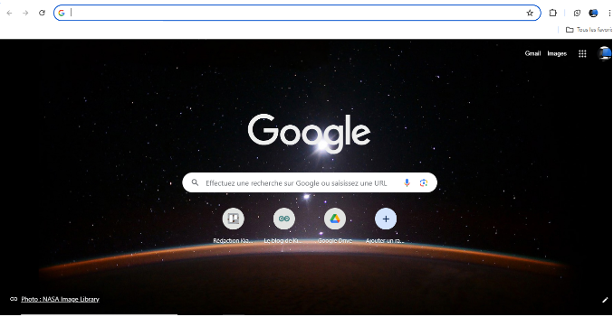 Moteur de recherche Google dans navigateur Chrome de google - kiatoo