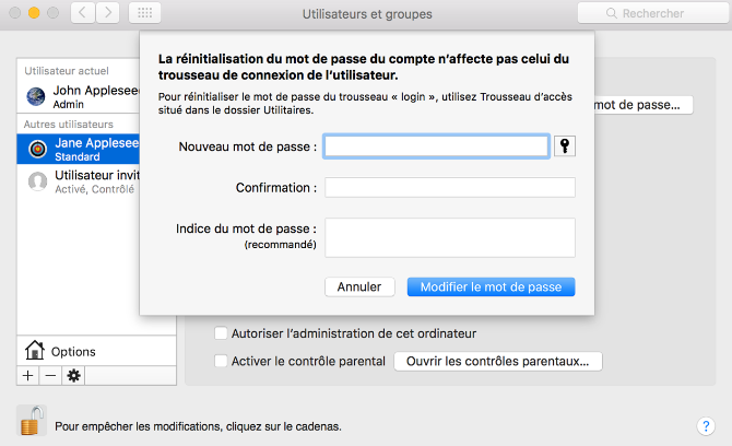 réinitialiser son mot de passe macos - kiatoo