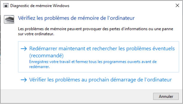 diagnostic ram windows étape 1 - kiatoo