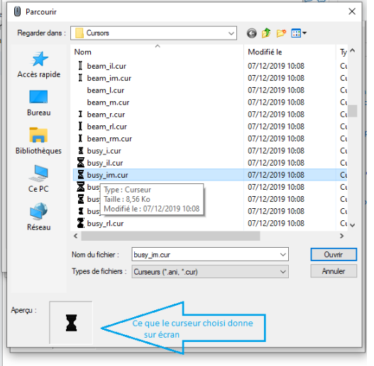 ajouter des formes de curseurs pour modifier la souris - kiatoo