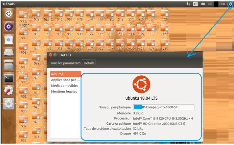 connaitre spécificité de son pc avec ubuntu linux pour débutant - kiatoo