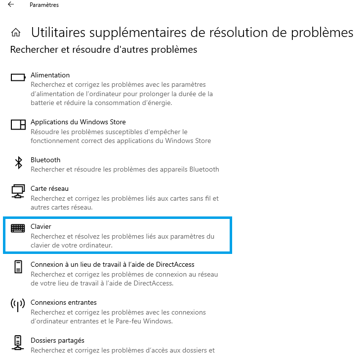 dépannages windows résolution problèmes touche clavier - kiatoo