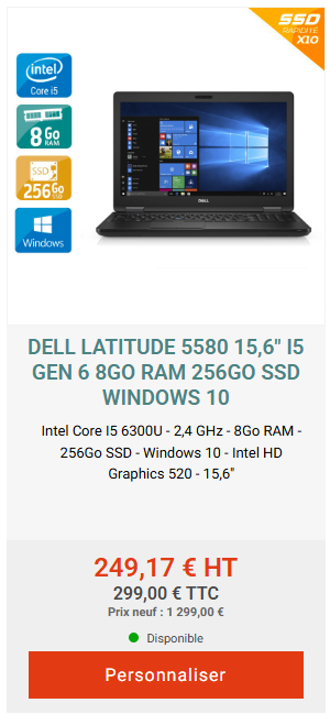 pc équipé d'un ssd moins cher que pc neuf avec emmc - kiatoo