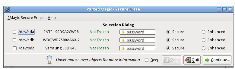 menu d'effacement seure pour ssd - kiatoo