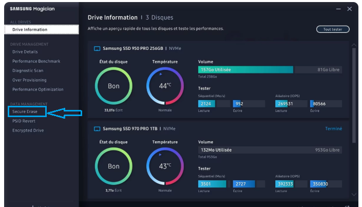 secure erase pour vider complètement un ssd et de façon sécurisée - kiatoo