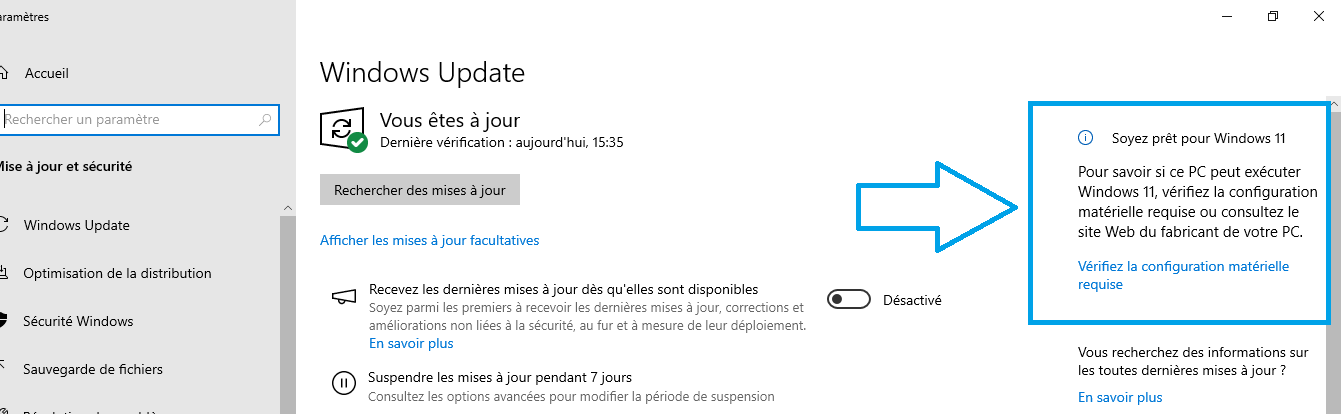 testez PC windows 10 si compatible avec windows 11 - kiatoo