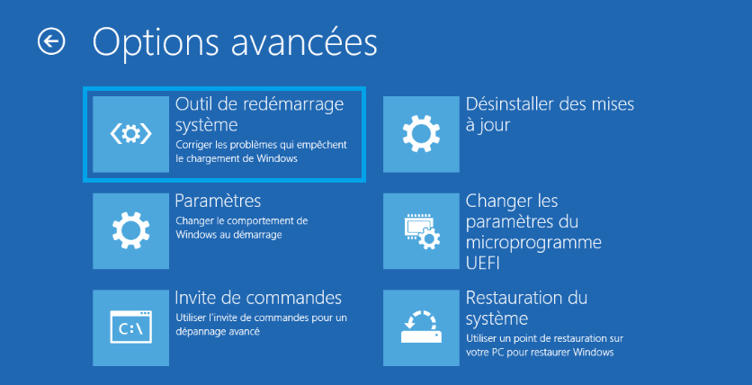 outil de redemarrage windows - kiatoo