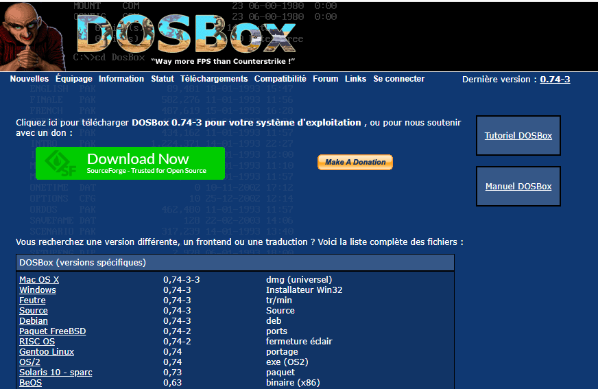 Dosbox pour logiciels jeux anciens sur pc windows - kiatoo