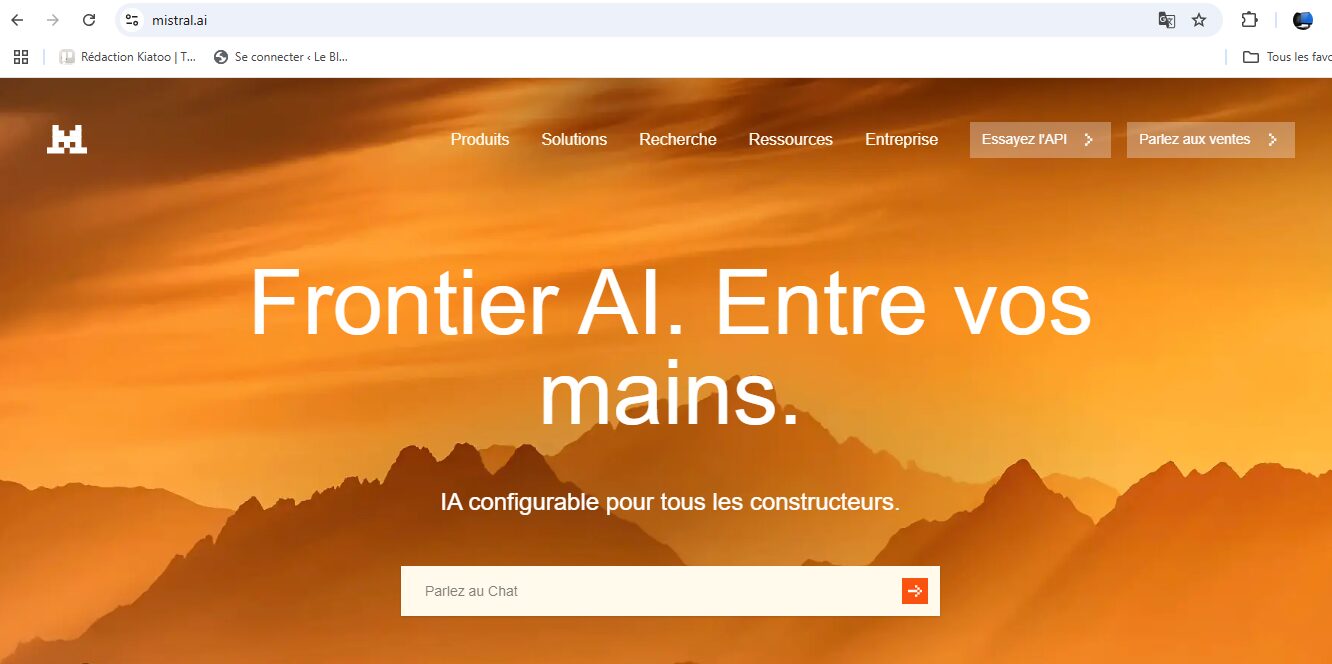 chatbot mistral ia - kiatoo