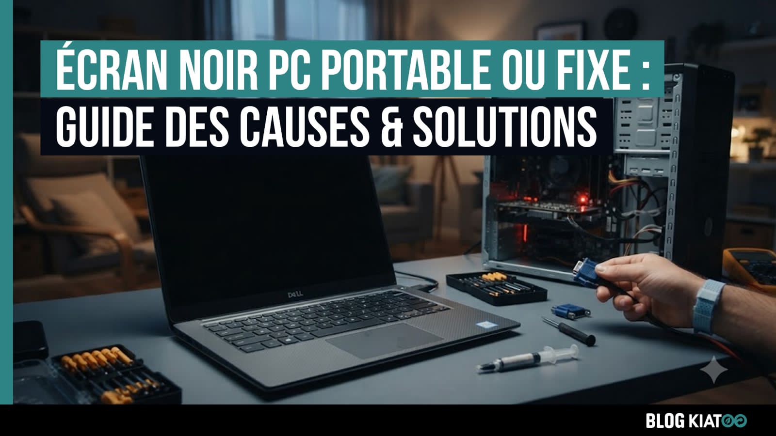 écran noir sur pc portable ou fixe - kiatoo