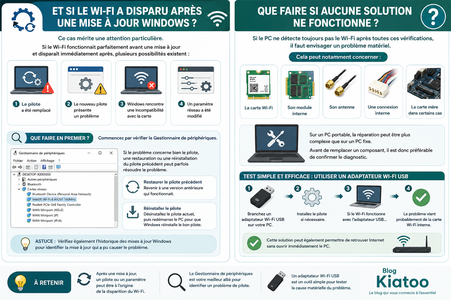 wifi disparu apres mise à jour - kiatoo 